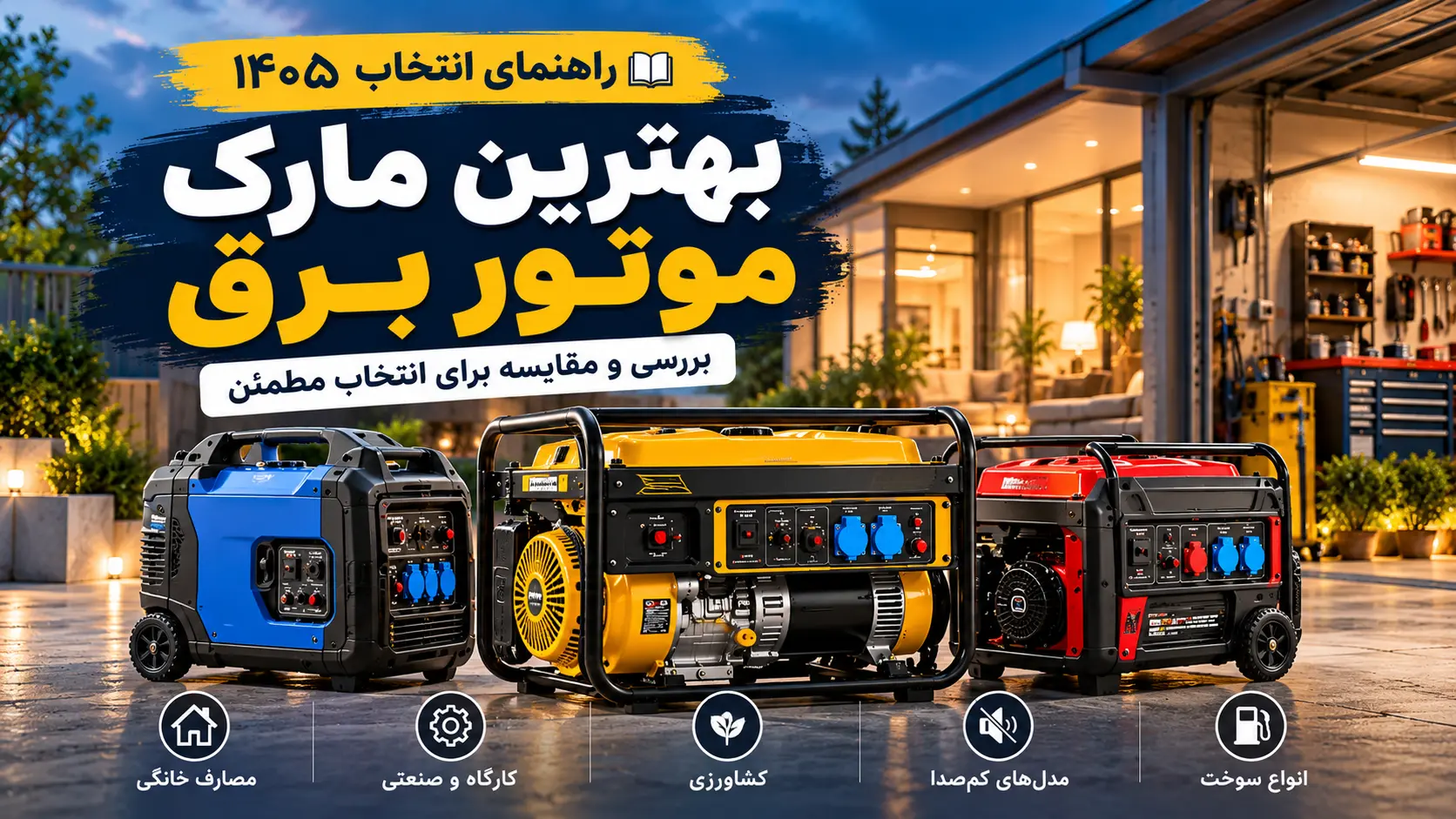بهترین برند موتور برق در سال ۱۴۰۵ | راهنمای خرید