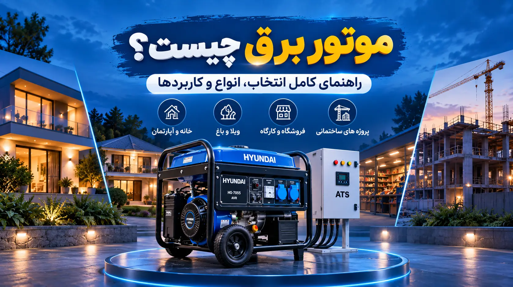 موتور برق چیست؟ راهنمای جامع خرید، توان و نگهداری + سوالات پرتکرار