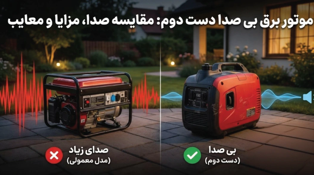 موتور برق بی صدا دست دوم مقایسه صدا، مزایا/معایب و راهنمای خرید