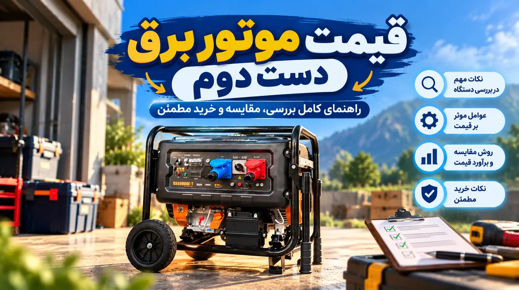 قیمت موتور برق دست دوم: عوامل موثر، بازه قیمت، نکات خرید و سوالات پرتکرار