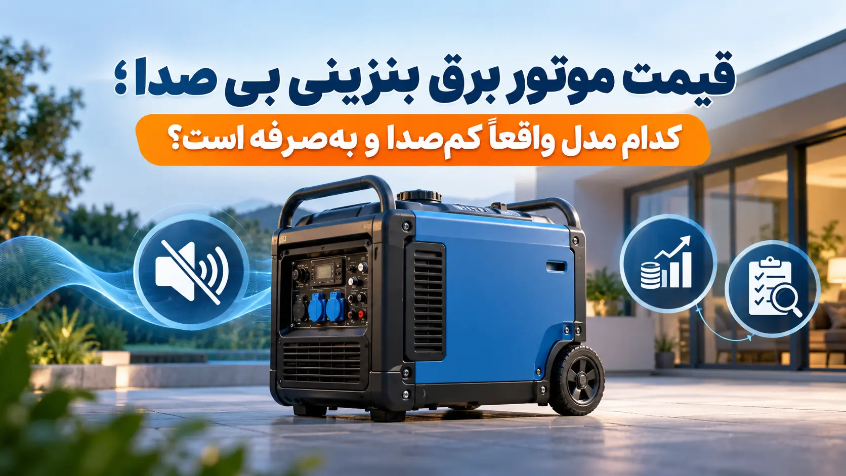 قیمت موتور برق بنزینی بی صدا؛ کدام مدل واقعاً کم‌صدا و به‌صرفه است؟