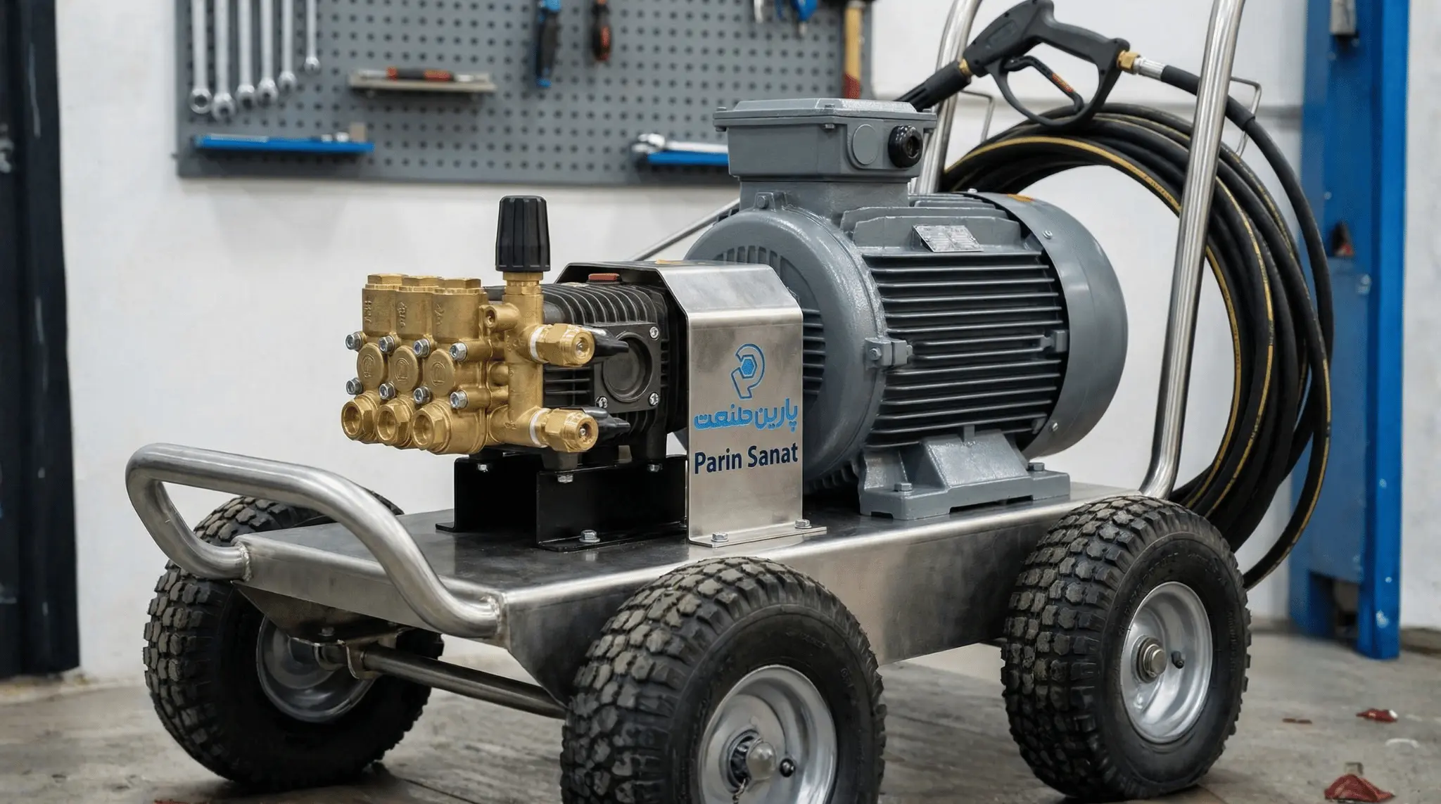 پمپ کارواش صنعتی سه فاز اینترپمپ ایتالیا