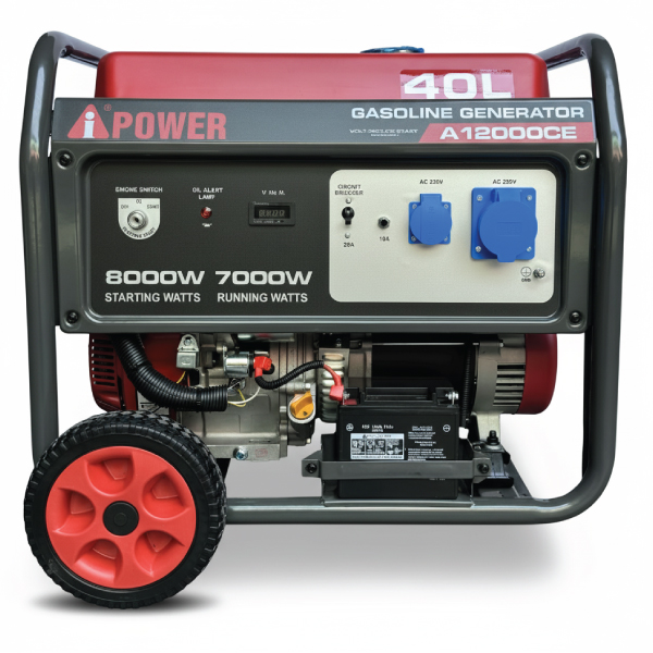موتور برق بنزینی ای پاور ۸ کیلووات مدل A12000CE تک فاز سری POWER MONSTER