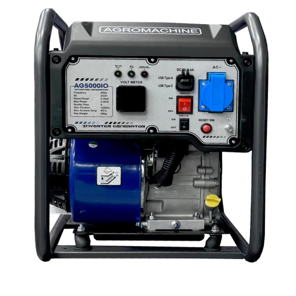 موتور برق بنزینی اگرو ۳.۸ کیلووات مدل AG5000IO اینورتری تک فاز