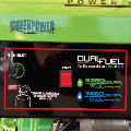پنل کاربری موتور برق گرین پاور ۷.۵ کیلووات CC9000NG/LPG-ES تک فاز