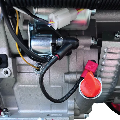 تصویری ورودی موتور برق بنزینی فیروچی ۱۰ کیلووات مدل FSG12000E2V3RC تک فاز و سه فاز ریموت‌دار