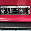 تصویر پلاک مشخصات فنی موتور برق بنزینی فیروچی ۱۰ کیلووات مدل FSG12000E2V3RC تک فاز و سه فاز ریموت‌دار