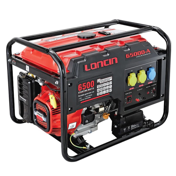 موتور برق لانسین بنزینی ۵ کیلووات مدل LC6500DAS تک فاز استارتی