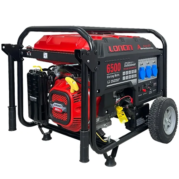 موتور برق لانسین بنزینی ۵ کیلووات مدل LC6500DAS تک فاز استارتی