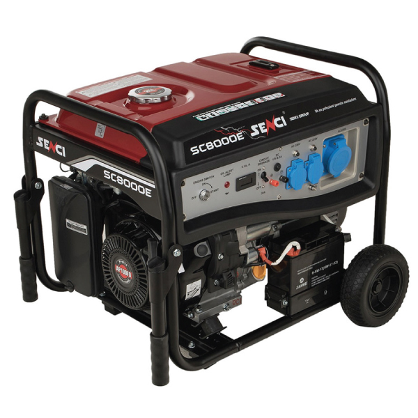 موتور برق بنزینی سنسی ۸ کیلووات مدل SC8000E استارتی