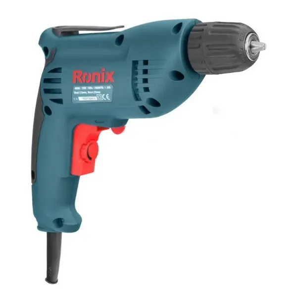 دریل برقی رونیکس ۱۰ میلیمتری ۴۰۰ وات مدل 2110 سه نظام اتوماتیک