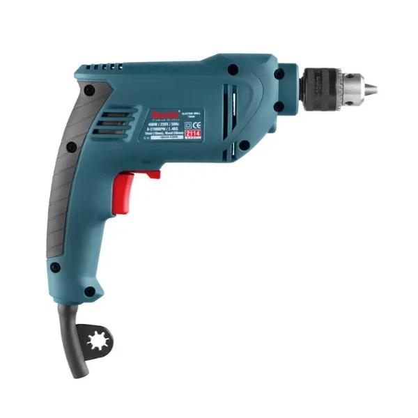 دریل برقی رونیکس ۱۰ میلیمتری ۴۰۰ وات مدل 2114 سه نظام آچاری