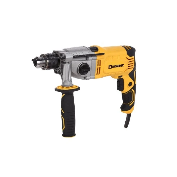 دریل چکشی کنزاکس گیربکسی دو دور ۱۳ میلیمتری آچاری ۱۰۵۰ وات مدل KID1105 دیمردار
