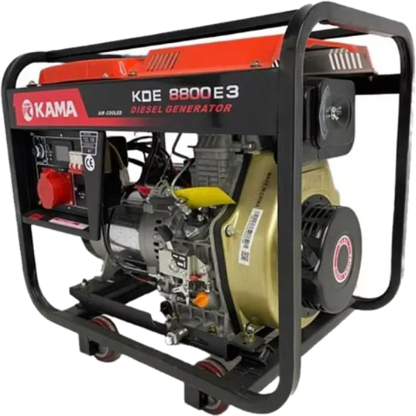 موتور برق دیزلی کاما ۶.۵ کیلووات مدل KDE8800E3 استارتی تک فاز و سه فاز
