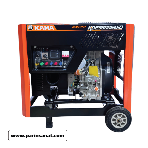 موتور برق دیزلی کاما ۸.۵ کیلووات مدل KDE9800ENID تک فاز و سه فاز