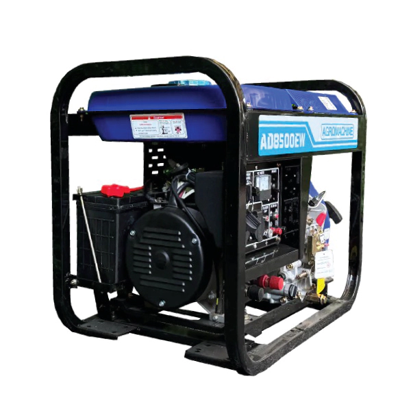 موتور برق دیزلی آگرو ۲.۵ کیلووات مدل AD8500EW، قابلیتت جوشکاری، هندلی استارتی