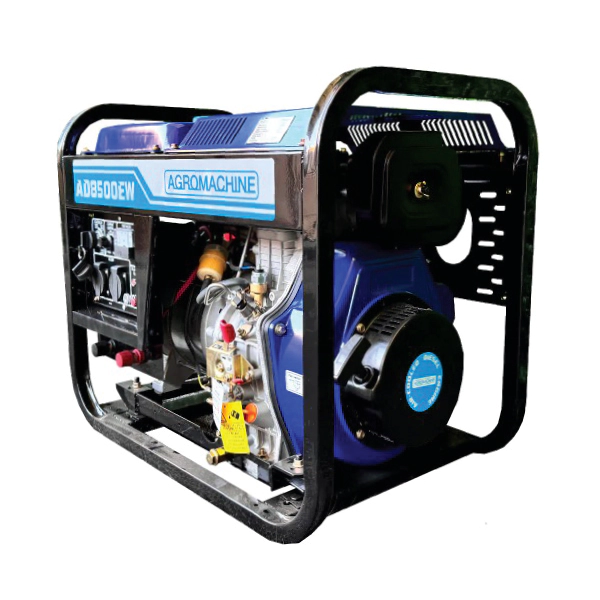 موتور برق دیزلی آگرو ۲.۵ کیلووات مدل AD8500EW، قابلیتت جوشکاری، هندلی استارتی