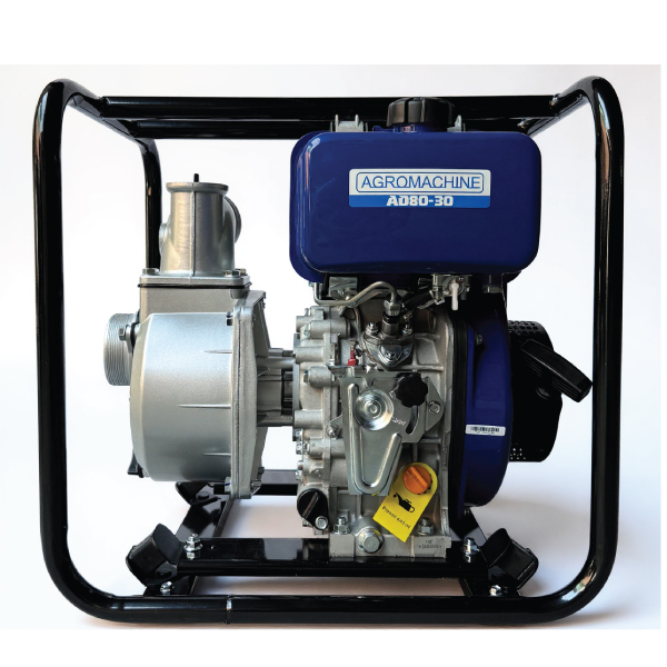 موتور پمپ آگرو دیزلی ۳ اینچ 28 متری مدل AD80-30 هندلی