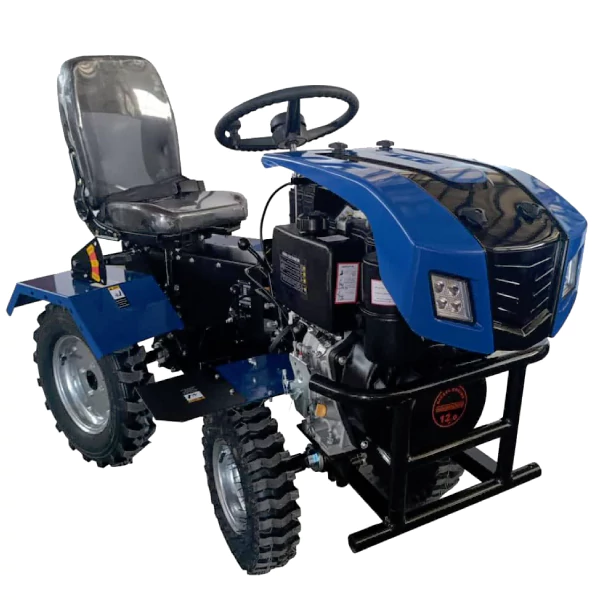 تیلر کولتیواتور ۴ چرخ آگرو کاور دار ۱۲ اسب بخار مدل AG001-1