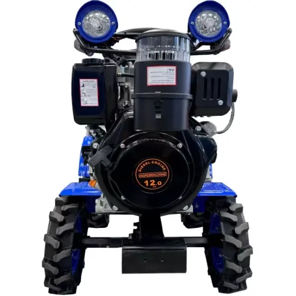تیلر کولتیواتور ۴ چرخ آگرو چراغدار ۱۲ اسب بخار مدل AG001-2