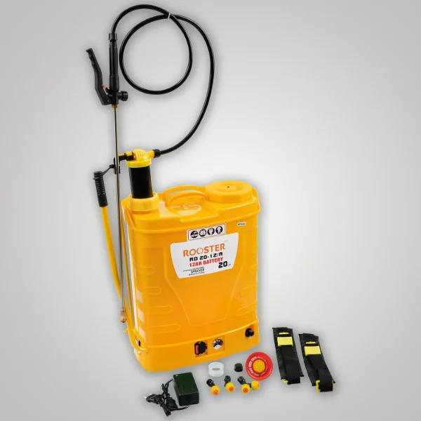 سمپاش پشتی دوکاره روستر 20 لیتری مدل RD2012/A شارژی