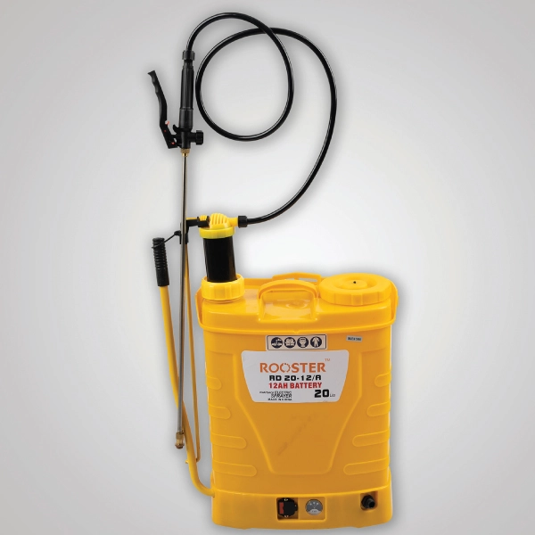 نمای روبهرو تصویر سمپاش پشتی دوکاره ROOSTER مدل RD2012/A