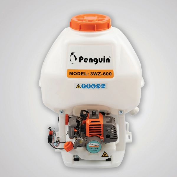 نمای روبهرو تصویر سمپاش پشتی موتوری PENGUIN مدل 3WZ600