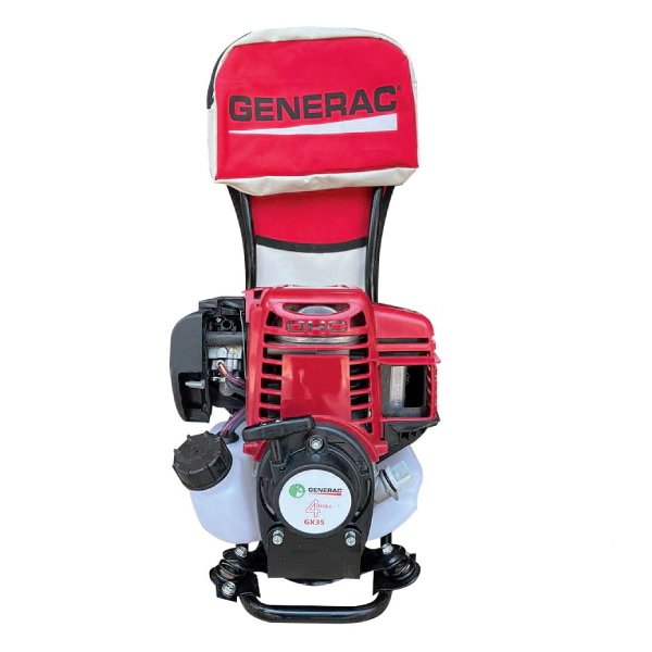 علف تراش پشتی جنراک ۳۵ سیسی مدل GX35 چهارزمانه طرح هوندا