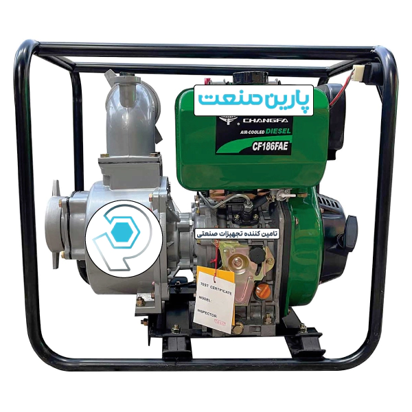 موتور پمپ دیزلی چانگفا ۴ اینچ مدل CFWD100CE استارتی