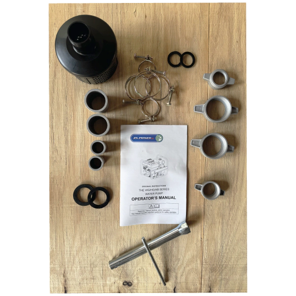 اقلام همراه موتور پمپ بنزینی زونگشن ۱.۵ اینچ مدل HG15 هندلی