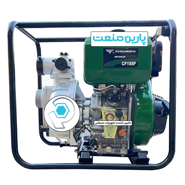 موتور پمپ دیزلی چانگفا ۳ اینچ مدل CFWD80XCE استارتی