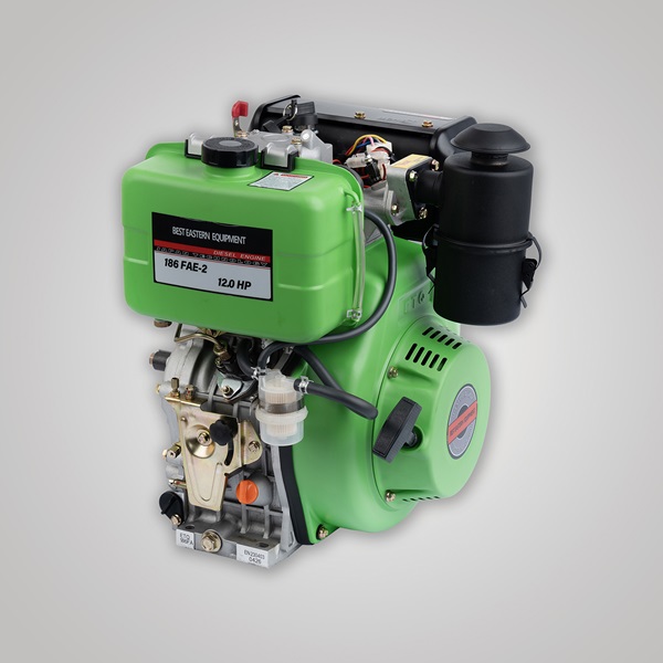 موتور تک دیزلی ای‌تی‌کیو 12 اسب بخار  مدل 186FAE-2 استارت الکتریکی