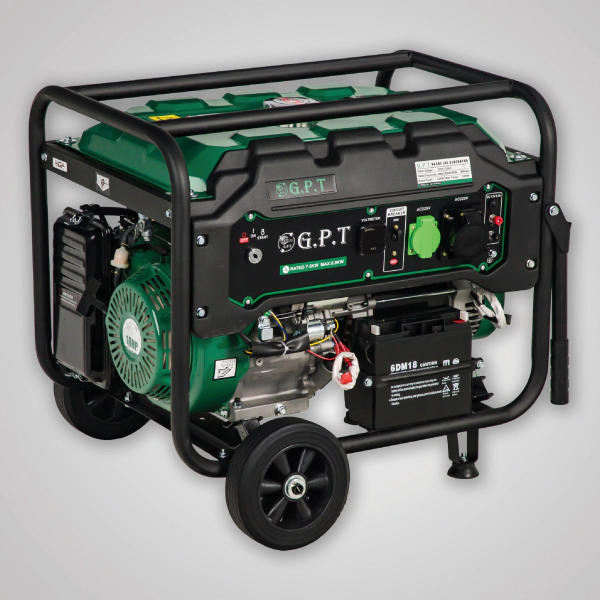موتور برق بنزینی GPT با توان ۸ کیلووات  مدل GP-10400E  تک فاز