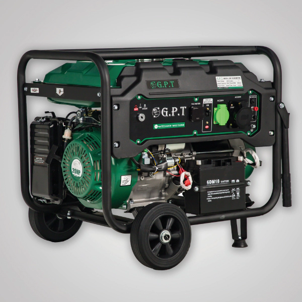 موتور برق بنزینی GPT  با توان ۱۰ کیلووات مدل GPA-13000E تک فاز