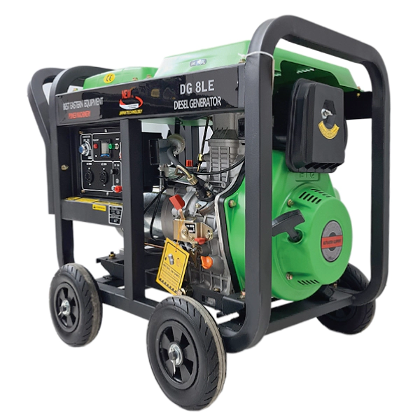 موتور برق دیزلی ETQ با توان ۷ کیلووات مدل DG8LE  تک فاز