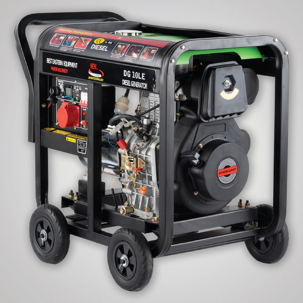 موتور برق دیزلی ETQ با توان ۸.۵ کیلووات  مدل DG10LE تک فاز و سه فاز