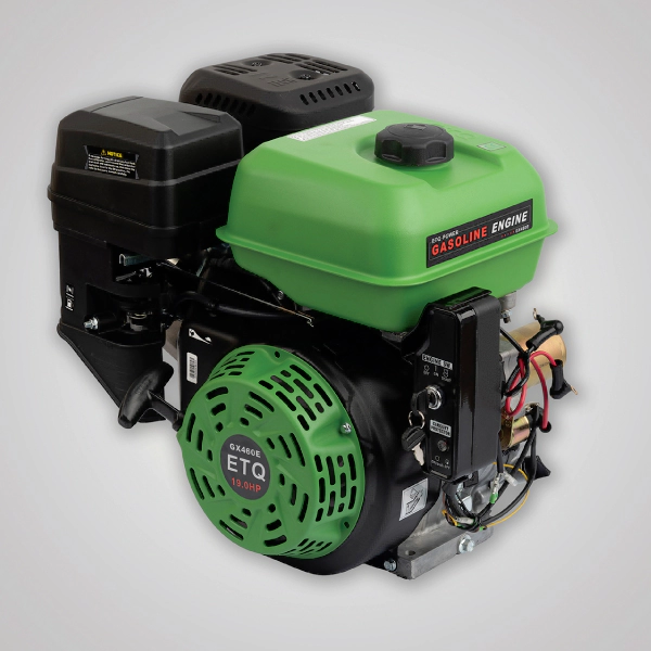 موتور تک بنزینی ETQ با توان 19 اسب بخار مدل GX460E خاری استارتی