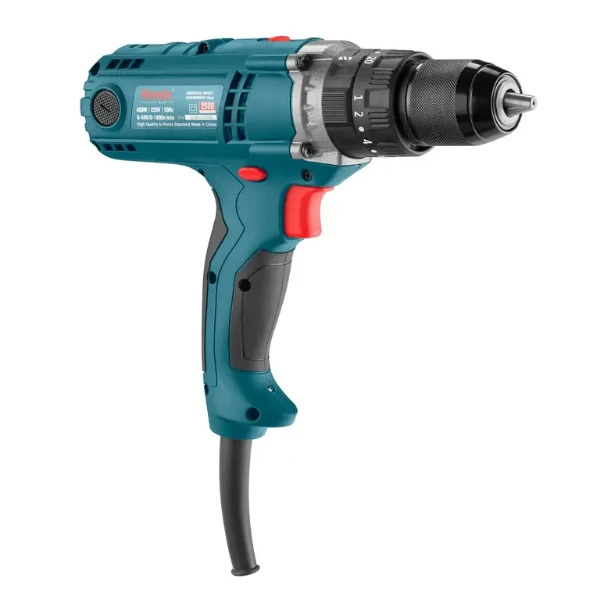 پیچ‌گوشتی برقی رونیکس ۴۰۰ وات مدل 2520 ترکمتردار چکشی نیم‌تنه فلزی