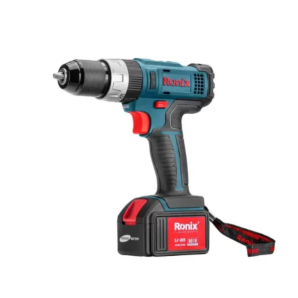 دریل پیچ‌گوشتی چکشی شارژی رونیکس ۱۸ ولت مدل 8618 ضد آب