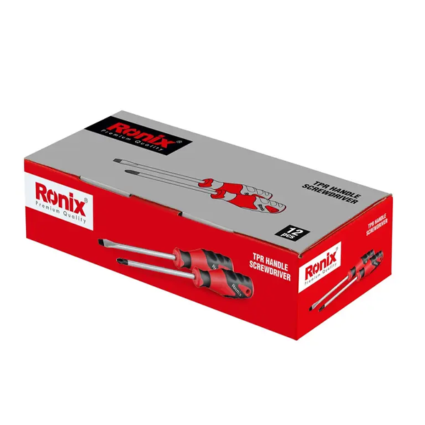 پیچ گوشتی دوسو رونیکس 6x150 مدل rh2767 تکی TPR پلاستیکی