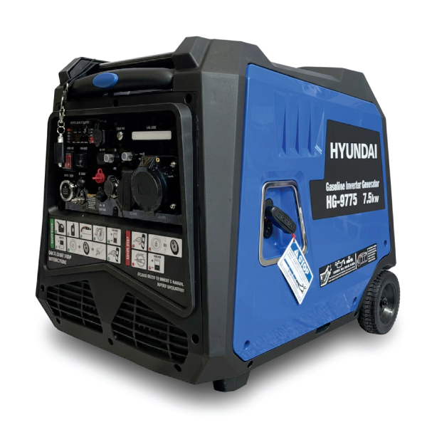 موتور برق بنزینی هیوندای ۷.۵ کیلووات مدل HG9775 اینورتری تک فاز
