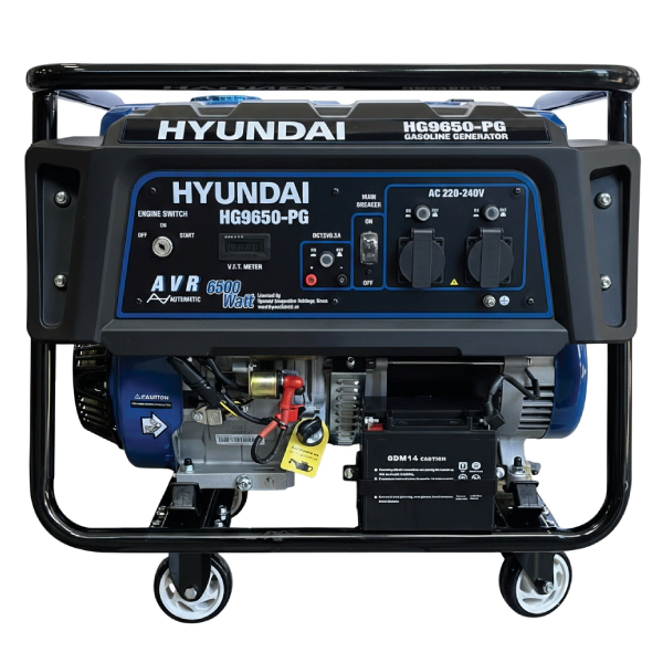 موتور برق بنزینی هیوندای ۶.۵ کیلووات مدل HG9650PG تک فاز