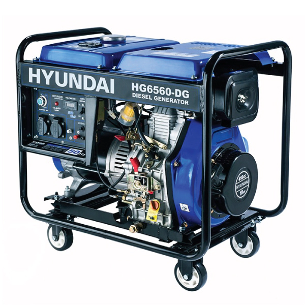 موتور برق دیزلی هیوندای ۷ کیلووات مدل HG6560DG تک فاز