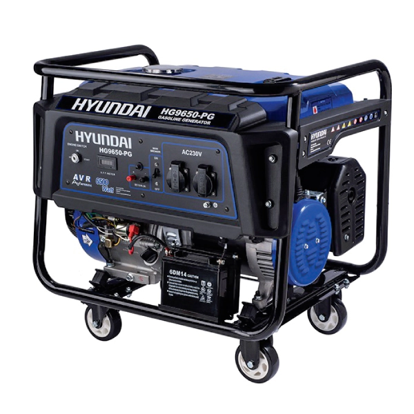 موتور برق بنزینی هیوندایی ۷.۵ کیلووات مدل HG7525PG تک فاز