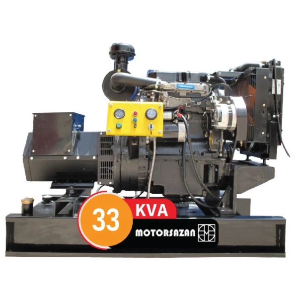 دیزل ژنراتور موتور سازان 33 کاوا مدل 3.152 کوپله شده با ژنراتور استمفورد چین