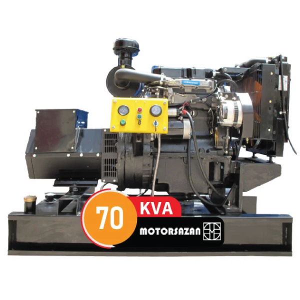دیزل ژنراتور موتور سازان 70 کاوا مدل 6.60 کوپله شده با ژنراتور استمفورد چین