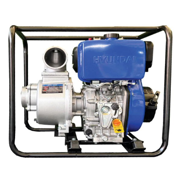 موتور پمپ دیزلی هیوندای 4 اینچ 20 متری مدل HW457DP هندلی