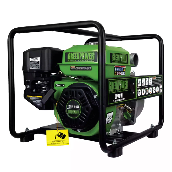 موتور پمپ بنزینی گرین پاور ۲ اینچ ۲۸ متری مدل GP20W هندلی