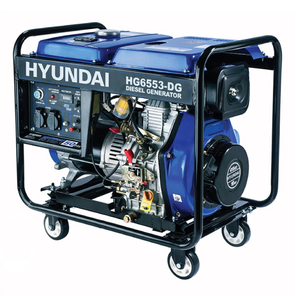 موتور برق دیزلی هیوندای ۵.۵ کیلووات مدل HG6553DG
