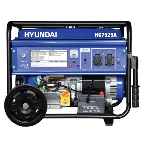 موتور برق بنزینی هیوندای ۷.۵ کیلووات مدل HG7525A